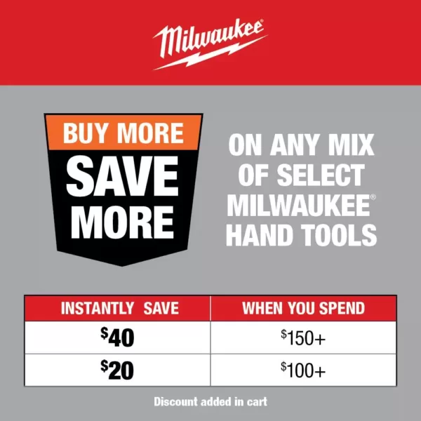 Milwaukee 6 in. and 10 in. Straight-Jaw Pliers Set (2-Piece)