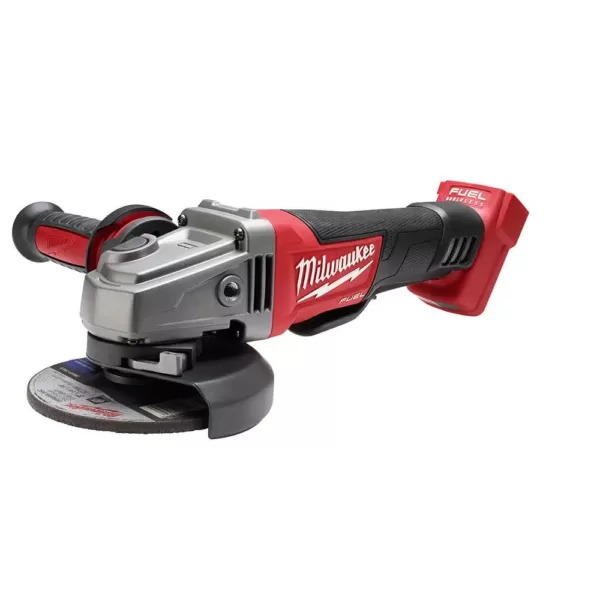 Milwaukee M18 FUEL 18-Volt 4-1/2 in./5 in. Lithium-Ion Brushless Cordless Grinder with Paddle Switch with Grease Gun