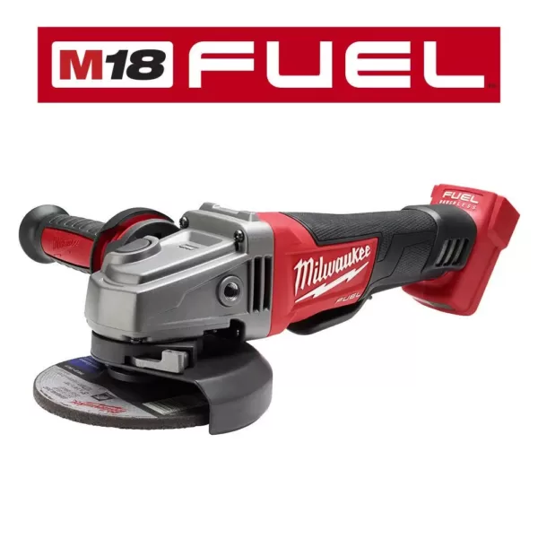 Milwaukee M18 FUEL 18-Volt 4-1/2 in./5 in. Brushless Cordless Grinder w/ Paddle Switch & M18 FUEL Hackzall w/ Two 6.0Ah Batteries