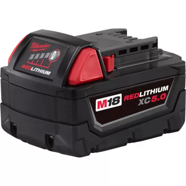 Milwaukee M18 FUEL 18-Volt Lithium-Ion Brushless Cordless 4-1/2 in./5 in. Grinder with Slide Switch Kit with Two 5.0Ah Batteries