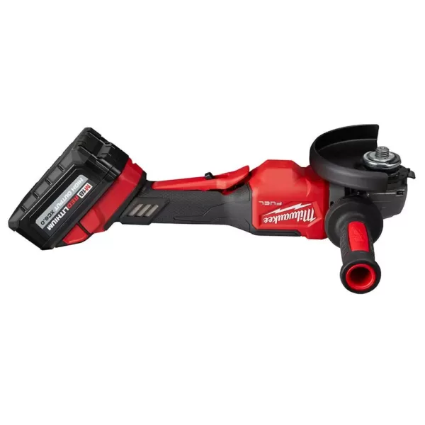 Milwaukee M18 FUEL 18-Volt Lithium-Ion Brushless Cordless 4-1/2 in./6 in. Grinder with Paddle Switch Kit and One 6.0 Ah Battery