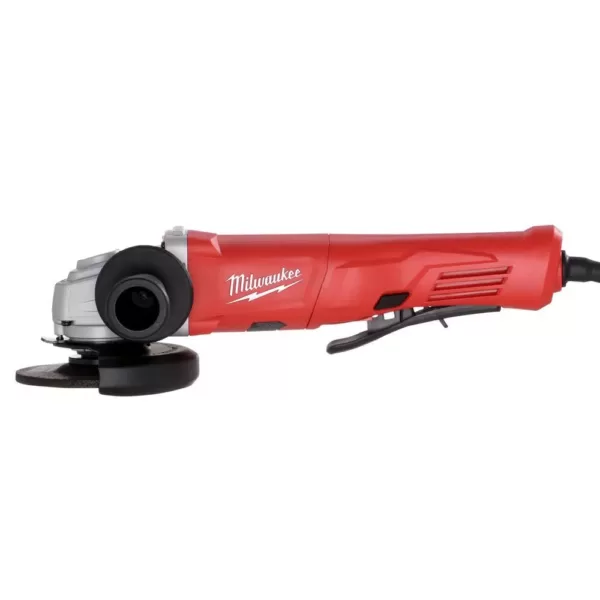 Milwaukee 11 Amp Corded 4-1/2 in. Small Angle Grinder with Lock-On Paddle Switch