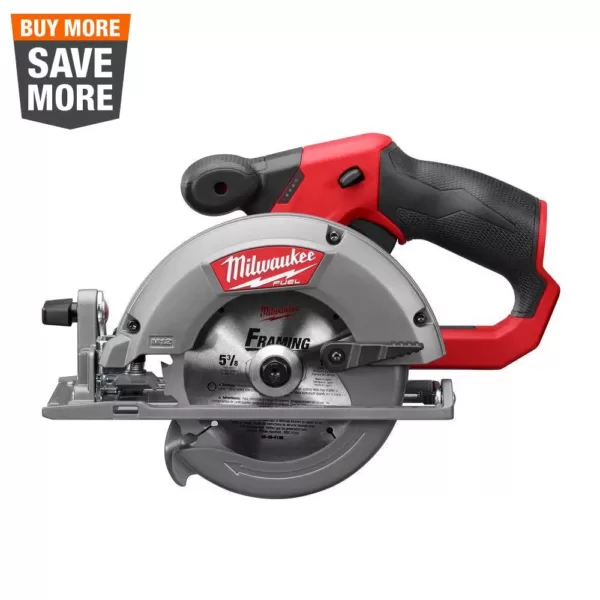 Milwaukee M12 FUEL 12-Volt Lithium-Ion Brushless Cordless 5-3/8 in. Circular Saw (Tool-Only) w/ 16T Carbide-Tipped Metal Saw Blade