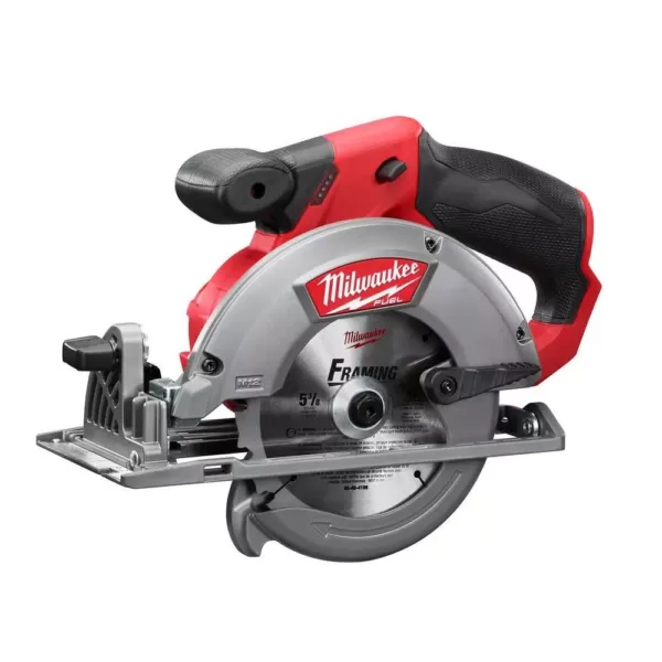 Milwaukee M12 FUEL 12-Volt Lithium-Ion Brushless Cordless 5-3/8 in. Circular Saw (Tool-Only) w/ 16T Carbide-Tipped Metal Saw Blade