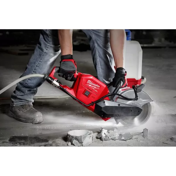 Milwaukee M18 FUEL ONE-KEY 18-Volt Lithium-Ion Brushless Cordless 9 in. Cut Off Saw with Switch Tank Backpack Water Supply Kit