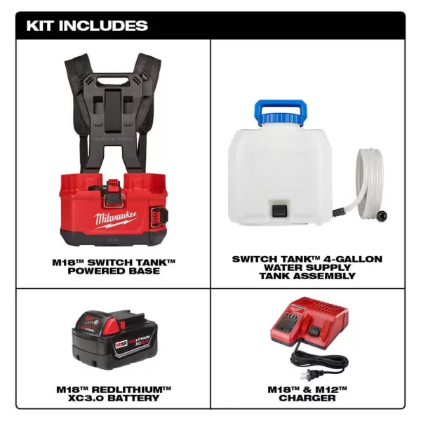 Milwaukee MX FUEL Lithium-Ion Cordless 14 in. Cut Off Saw Kit with 2 Batteries and Switch Tank Backpack Water Supply Kit