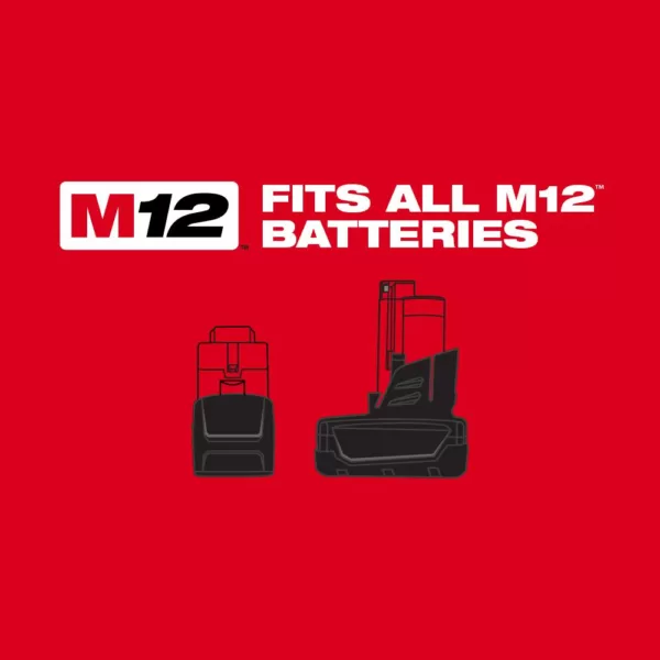 Milwaukee M12 12-Volt Lithium-Ion Cordless 3/8 in. Ratchet and 1/4 in. Impact Driver Combo Kit with (1) 2.0Ah Battery and Charger