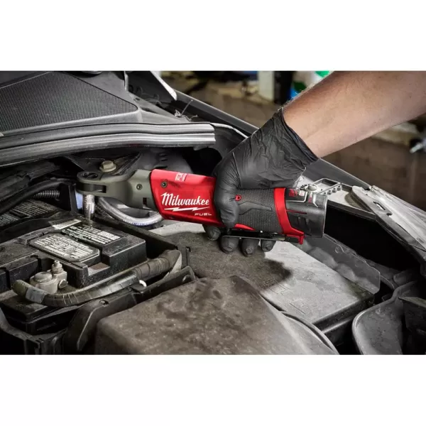 Milwaukee M12 FUEL 12-Volt Lithium-Ion Brushless Cordless 1/4 in. Ratchet and 1/2 in. Ratchet with two 3.0 Ah Batteries