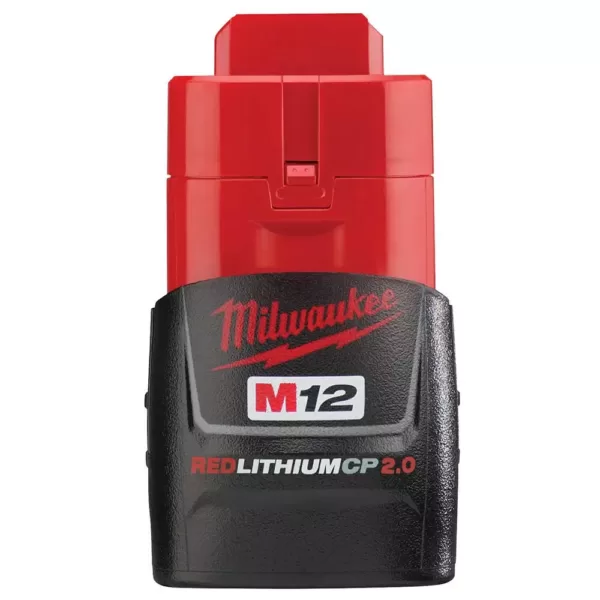 Milwaukee M12 FUEL 12-Volt Lithium-Ion Brushless Cordless 1/2 in. Ratchet with M12 2.0Ah Battery