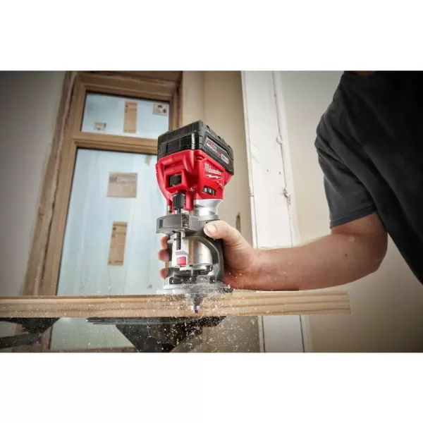 Milwaukee M18 FUEL 18-Volt Lithium-Ion Brushless Cordless Compact Router and Jig Saw 2-Tool Set (Tool-Only)