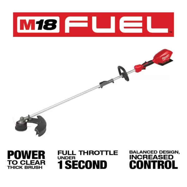 Milwaukee M18 FUEL 18-Volt Lithium-Ion Brushless Cordless String Grass Trimmer with Attachment Capability 12 Ah and 8 Ah Batteries