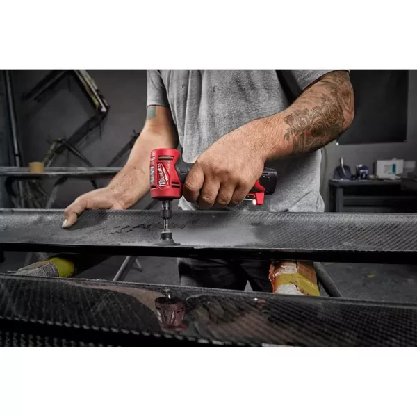 Milwaukee M12 FUEL 12-Volt Lithium-Ion Brushless Cordless 1/4 in. Right Angle and Straight Die Grinder Kit (Tool-Only Kit)