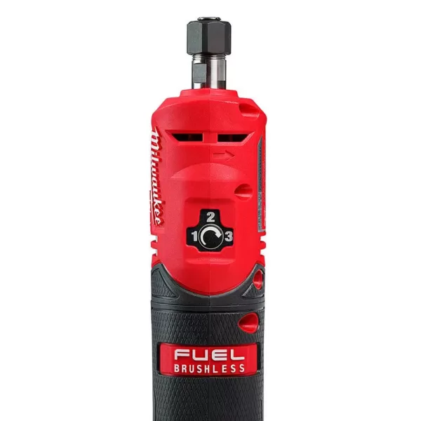 Milwaukee M12 FUEL 12-Volt Lithium-Ion Brushless Cordless 1/4 in. Straight Die Grinder (Tool-Only)