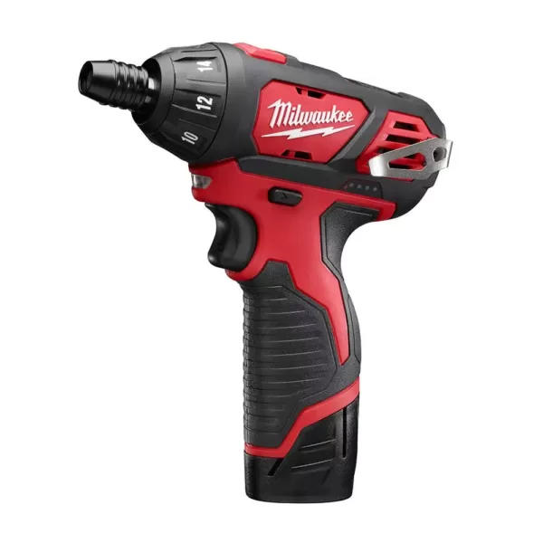 Milwaukee M12 12-Volt Lithium-Ion Cordless 1/4 in. Hex Screwdriver Kit w/SHOCKWAVE Impact-Duty Driver Bit Set (62-Piece)