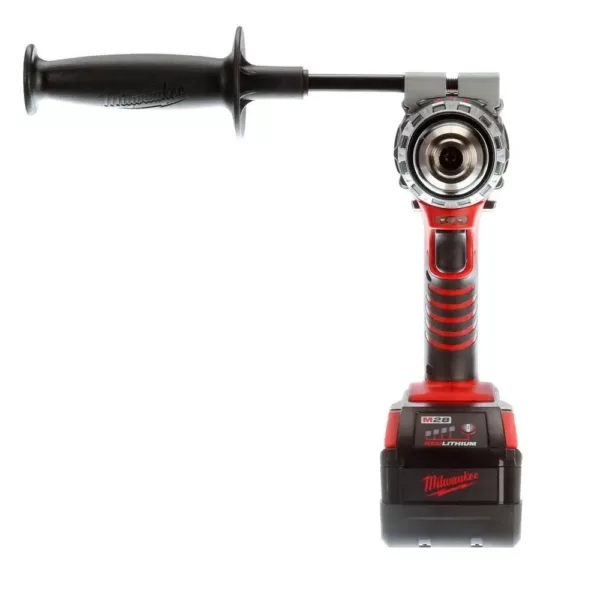 Milwaukee M28 28-Volt Lithium-Ion Cordless 1/2 in. Hammer Drill Kit with Two 3.0Ah Batteries and Charger