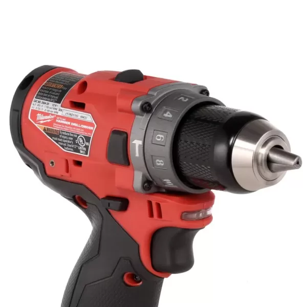 Milwaukee M12 FUEL 12-Volt Lithium-Ion Brushless Cordless 1/2 in. Hammer Drill (Tool-Only)