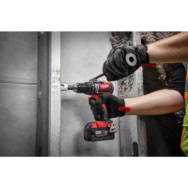 Milwaukee M18 18-Volt Lithium-Ion Brushless Cordless 1/2 in. Compact Hammer Drill Tool Only