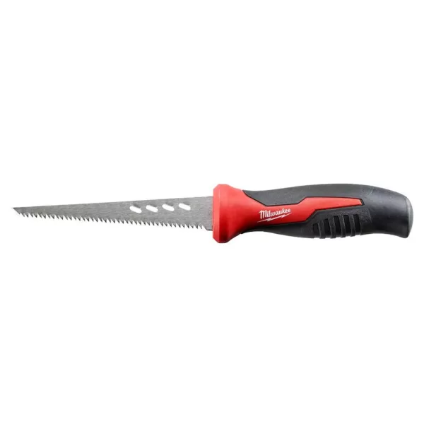 Milwaukee 6 in. Fixed Jab Saw and 12 ft. Compact Tape Measure and 13-in-1 Multi-Tip Cushion Grip Screwdriver Hand Tool Set