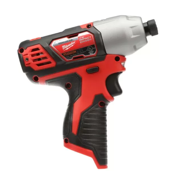 Milwaukee M12 12-Volt Lithium-Ion Cordless 1/4 in. Hex Impact (Tool-Only)