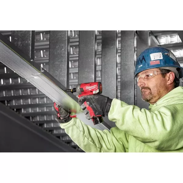 Milwaukee M12 FUEL SURGE 12-Volt Lithium-Ion Brushless Cordless 1/4 in. Hex Impact Driver Compact Kit with Free M12 Rotary Tool