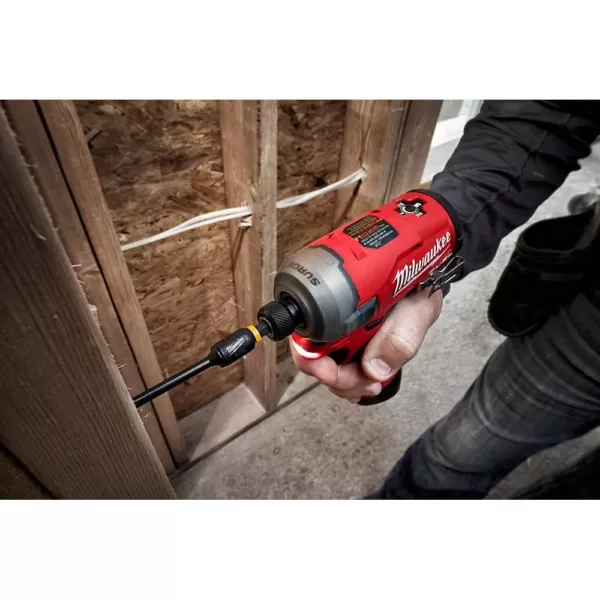 Milwaukee M12 FUEL SURGE 12-Volt Lithium-Ion Brushless Cordless 1/4 in. Hex Impact Driver Compact Kit w/Two 2.0Ah Batteries, Bag