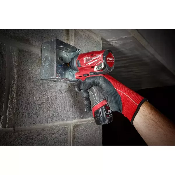 Milwaukee M12 FUEL 12-Volt Lithium-Ion Brushless Cordless 1/4 in. Hex Impact Driver (Tool-Only)