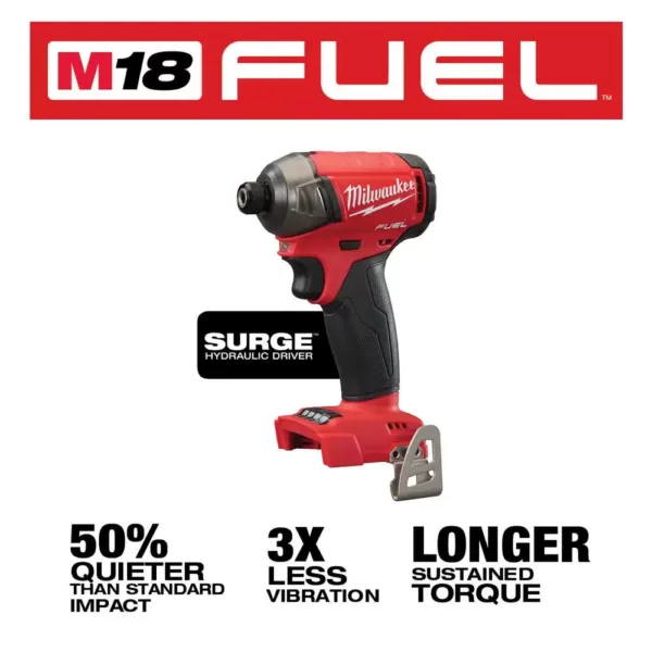 Milwaukee M18 FUEL SURGE 18-Volt Lithium-Ion Brushless Cordless 1/4 in. Hex Impact Driver (Tool-Only)