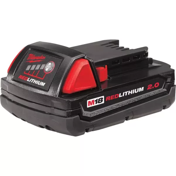 Milwaukee M18 18-Volt Lithium-Ion Brushless Cordless 1/4 in. Impact Driver Kit with Two 2.0 Ah Batteries, Charger and Hard Case