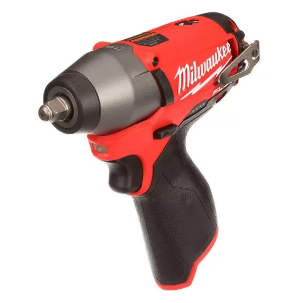 Milwaukee M12 FUEL 12-Volt Lithium-Ion Brushless Cordless 3/8 in. Impact Wrench (Tool-Only)