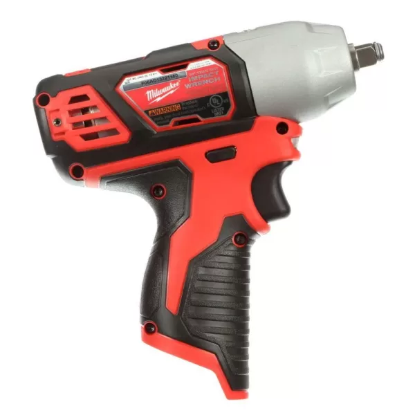 Milwaukee M12 12-Volt Lithium-Ion Cordless 3/8 in. Impact Wrench with 4.0 Ah M12 Battery