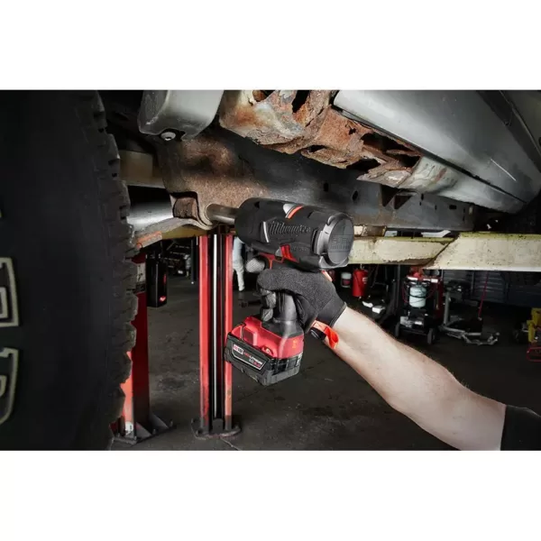 Milwaukee M18 FUEL 18-Volt Lithium-Ion Brushless Cordless 1/2 in. High Torque & Compact Impact Wrench with Friction Ring (2-Tool)