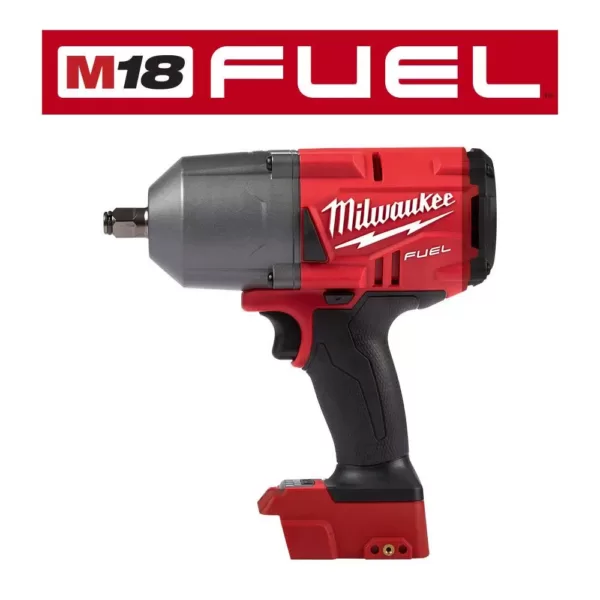 Milwaukee M18 FUEL 18-Volt 1/2 in. Lithium-Ion Brushless Cordless Impact Wrench & Braking Grinder with (2) 6.0Ah Batteries