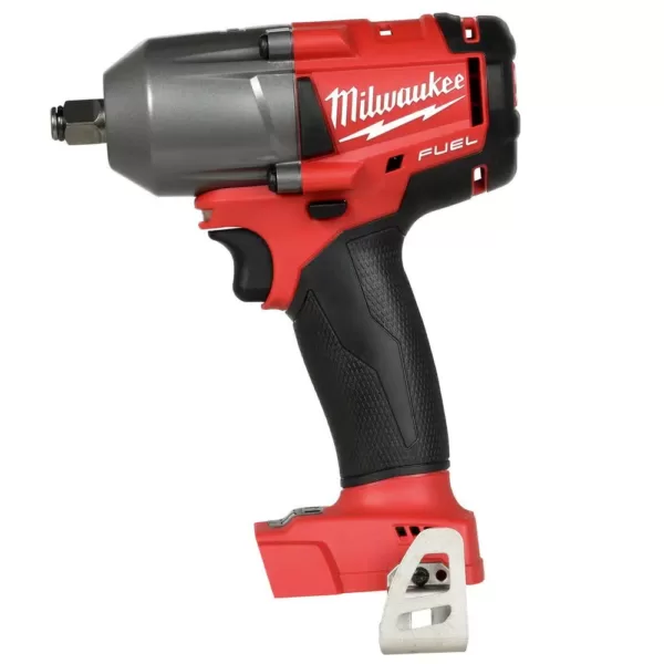 Milwaukee M18 FUEL 18-Volt Lithium-Ion Brushless Cordless Mid Torque 1/2 in. Impact Wrench with Friction Ring (2-Tool)