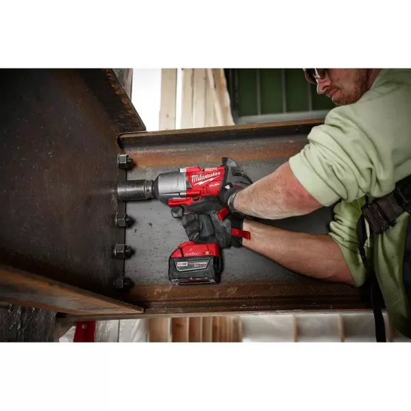 Milwaukee M18 FUEL ONE-KEY 18-Volt Lithium-Ion Brushless Cordless 3/4 in. Impact Wrench w/ Friction Ring & M18 5.0 Ah Battery