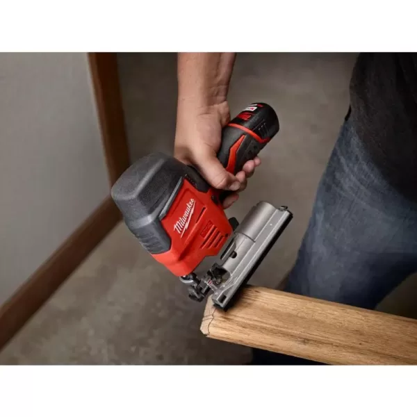 Milwaukee M12 12-Volt Lithium-Ion Cordless Jig Saw Kit with One 1.5 Ah Battery, Charger, Tool Bag