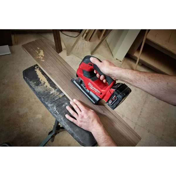 Milwaukee M18 FUEL 18-Volt Lithium-Ion Brushless Cordless Jig Saw and 7-1/4 in. Circular Saw with (2) 6.0Ah Batteries