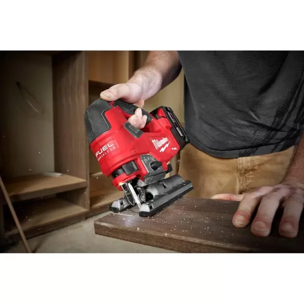 Milwaukee M18 FUEL 18-Volt Lithium-Ion Brushless Cordless Jig Saw and 7-1/4 in. Circular Saw with (2) 6.0Ah Batteries