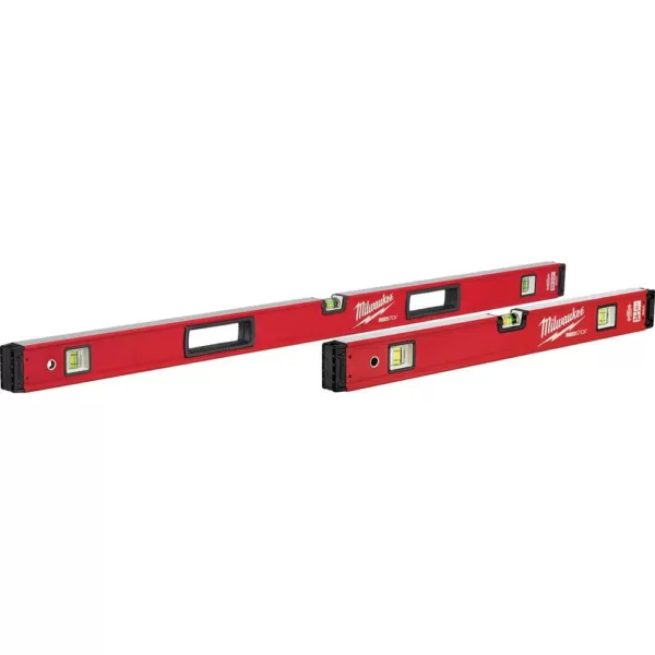 Milwaukee 24 in./48 in. REDSTICK Box Level Set