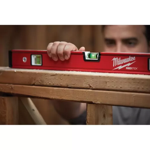 Milwaukee 24 in./48 in. REDSTICK Compact Box Level Set