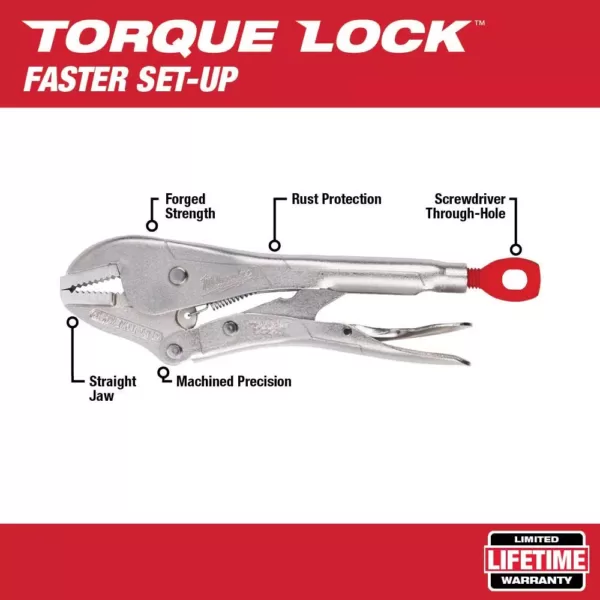 Milwaukee 10 in. Torque Lock Straight Jaw Locking Pliers