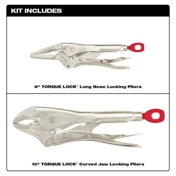 Milwaukee Torque Lock Locking Pliers Set (2-Piece)