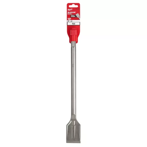 Milwaukee 2 in. x 15 in. SDS-Max SLEDGE Steel Tile Chisel Bit