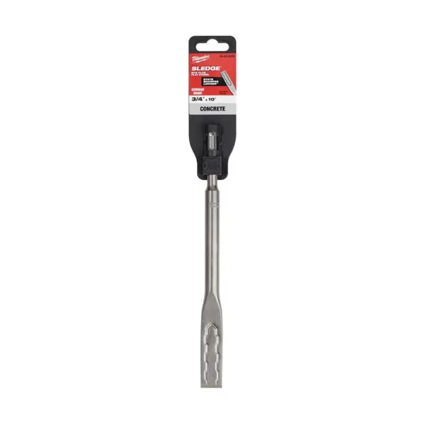 Milwaukee 3/4 in. x 10 in. SDS-Plus SLEDGE Steel Flat Chisel