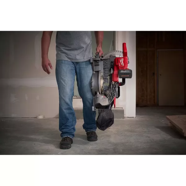 Milwaukee M18 Fuel 18-Volt 10 in. Lithium-Ion Brushless Cordless Dual Bevel Sliding Compound Miter Saw Kit with One 8.0 Ah Battery