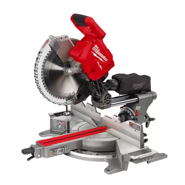 Milwaukee M18 FUEL 18-Volt Lithium-Ion Brushless 12 in. Cordless Dual Bevel Sliding Compound Miter Saw with Compact Router