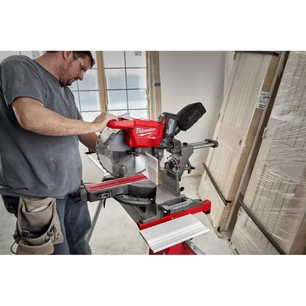 Milwaukee M18 FUEL 18-Volt Lithium-Ion Brushless 12 in. Cordless Dual Bevel Sliding Compound Miter Saw with Jig Saw