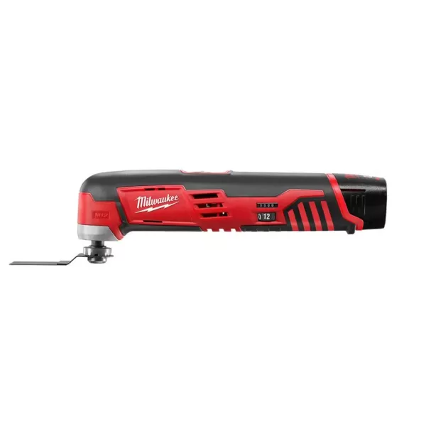 Milwaukee M12 12-Volt Lithium-Ion Cordless Oscillating Multi-Tool Kit with(2) 1.5Ah Batteries, Accessories, Charger and Tool Bag