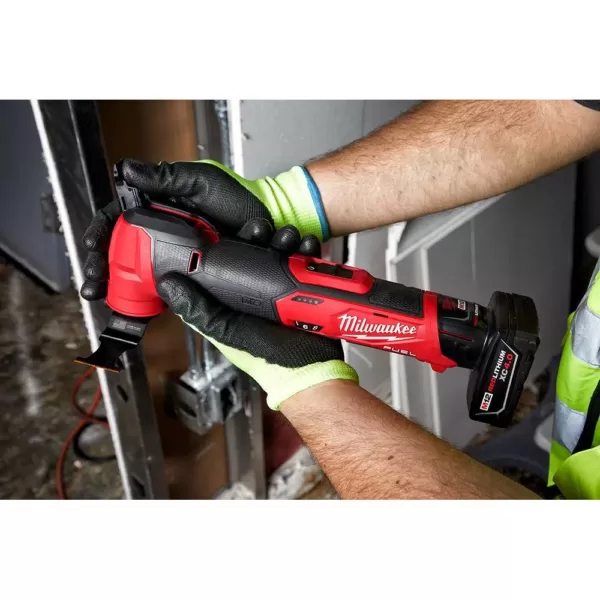 Milwaukee M12 FUEL 12-Volt Lithium-Ion Cordless Oscillating Multi-Tool and Jig Saw with two 3.0 Ah Batteries