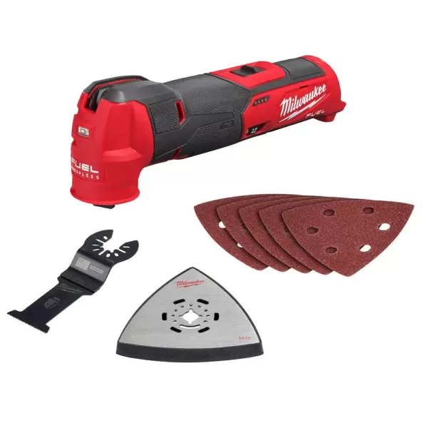 Milwaukee M12 FUEL 12-Volt Lithium-Ion Cordless Oscillating Multi-Tool and Impact Driver with two 3.0 Ah Batteries