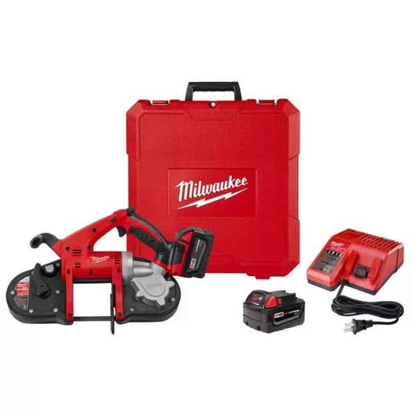 Milwaukee M18 18-Volt Lithium-Ion Cordless Band Saw Kit with Two 3.0 Ah Batteries, Charger, Hard Case